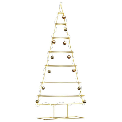 Albero di Natale in metallo con supporto Oro 180 cm