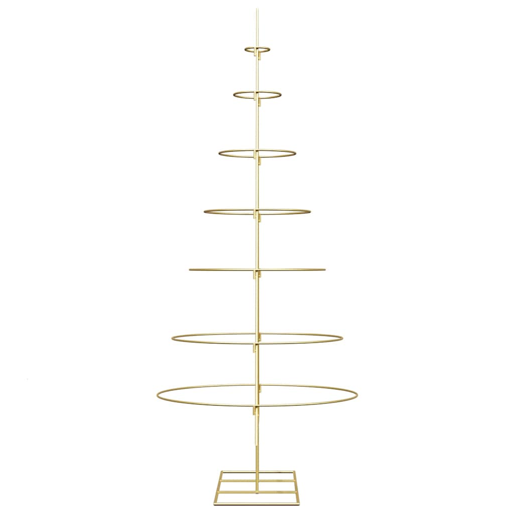 Albero di Natale in metallo con supporto Oro 180 cm