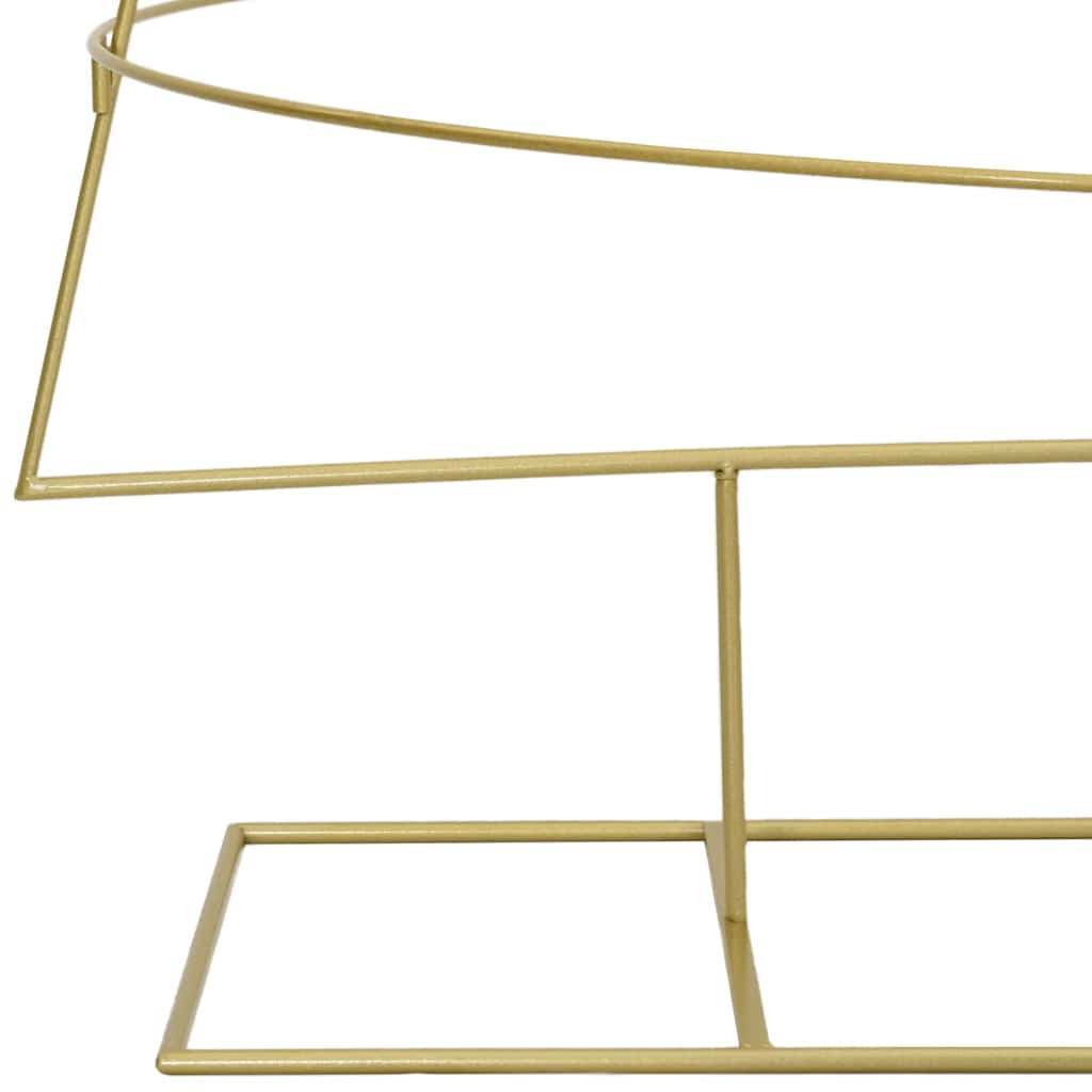 Albero di Natale in metallo con supporto Oro 210 cm