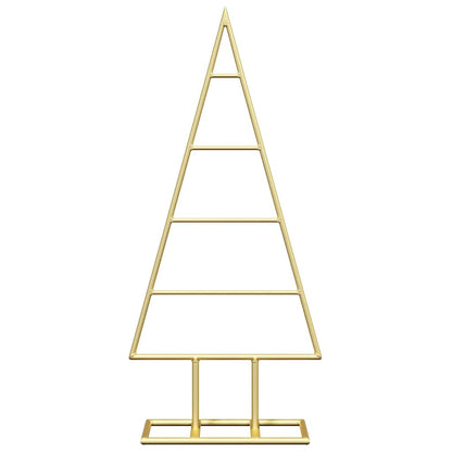 Albero di Natale in metallo con supporto Oro 60 cm