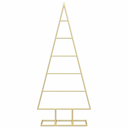 Albero di Natale in metallo con supporto Oro 90 cm