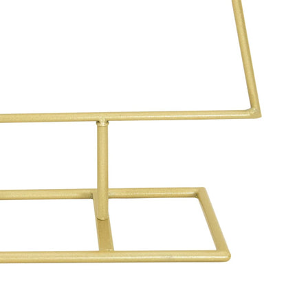 Albero di Natale in metallo con supporto Oro 125 cm