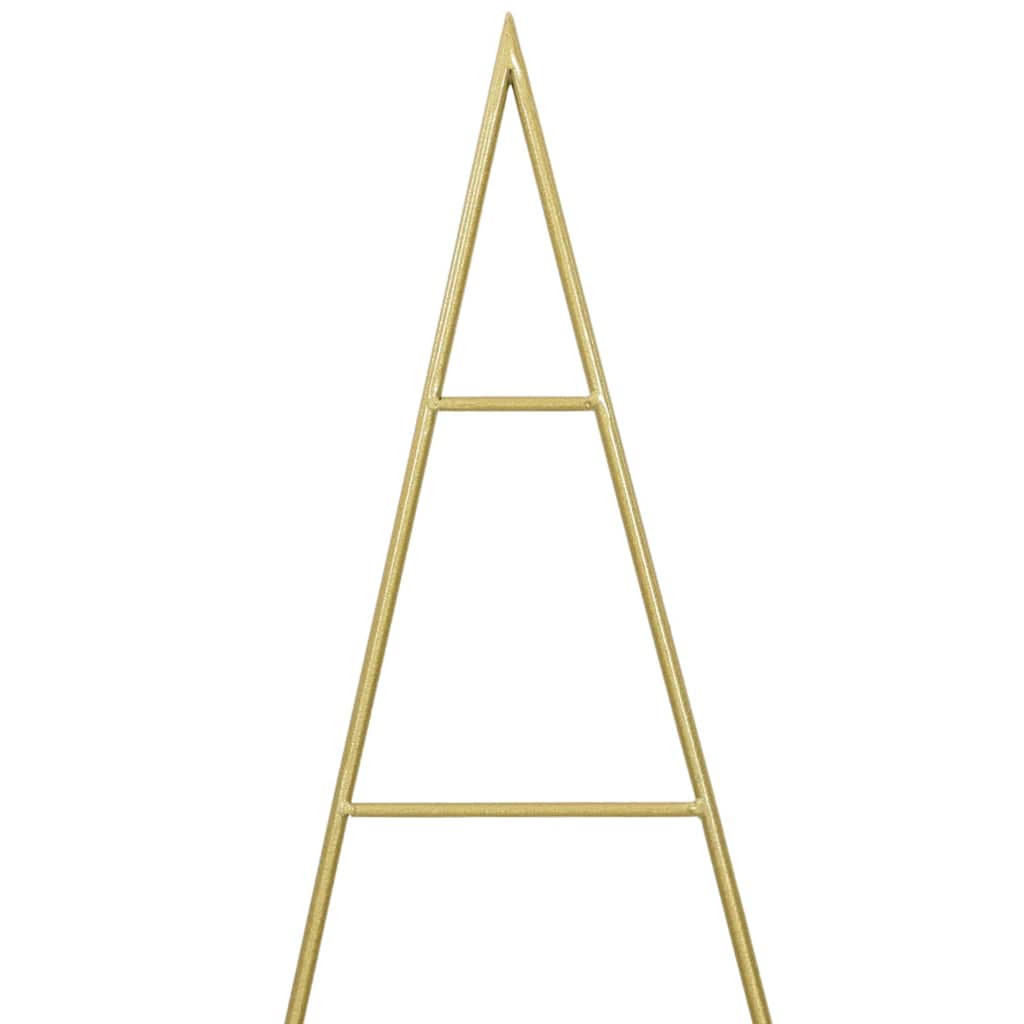 Albero di Natale in metallo con supporto Oro 150 cm