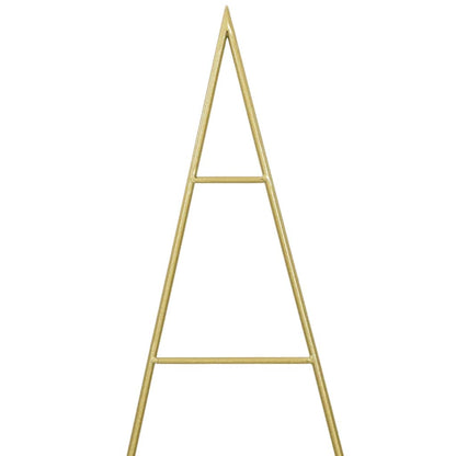 Albero di Natale in metallo con supporto Oro 150 cm