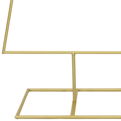 Albero di Natale in metallo con supporto Oro 150 cm