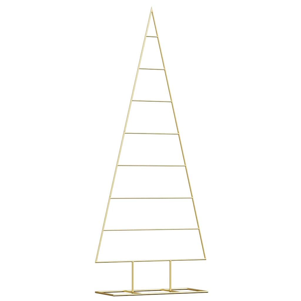 Albero di Natale in metallo con supporto Oro 150 cm