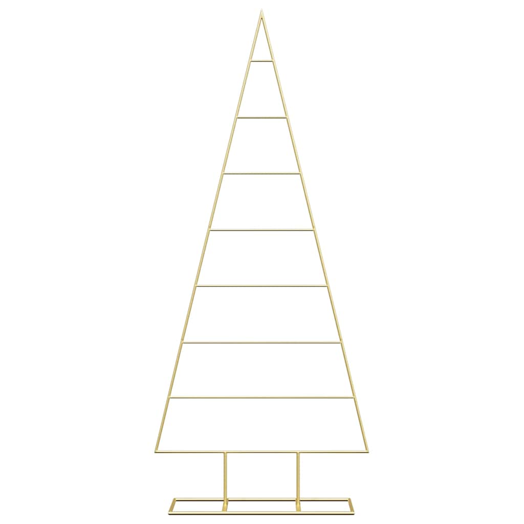 Albero di Natale in metallo con supporto Oro 150 cm