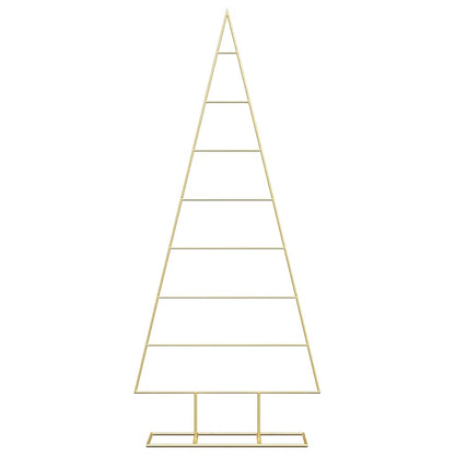 Albero di Natale in metallo con supporto Oro 150 cm