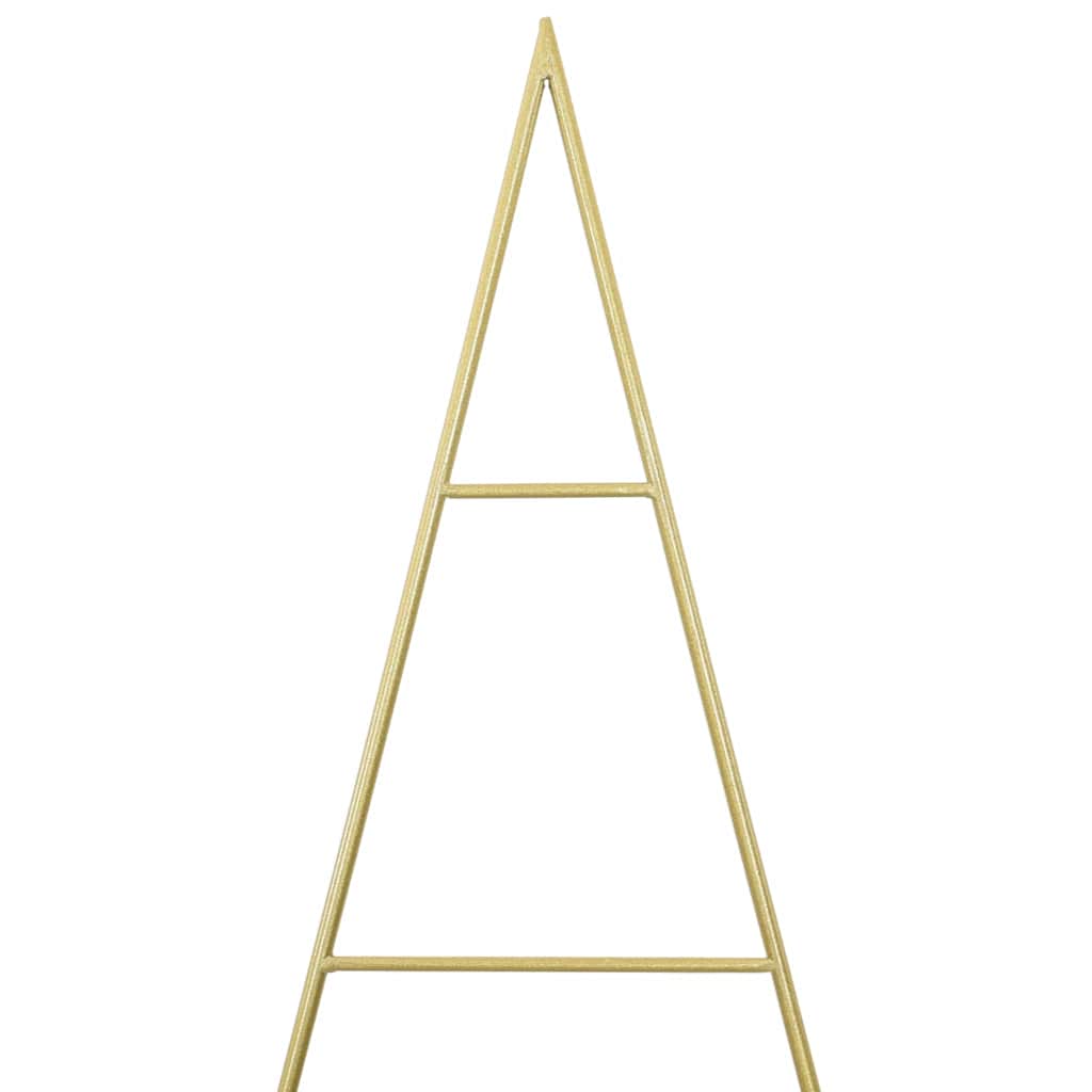 Albero di Natale in metallo con supporto Oro 180 cm