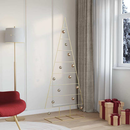 Albero di Natale in metallo Oro 181 cm