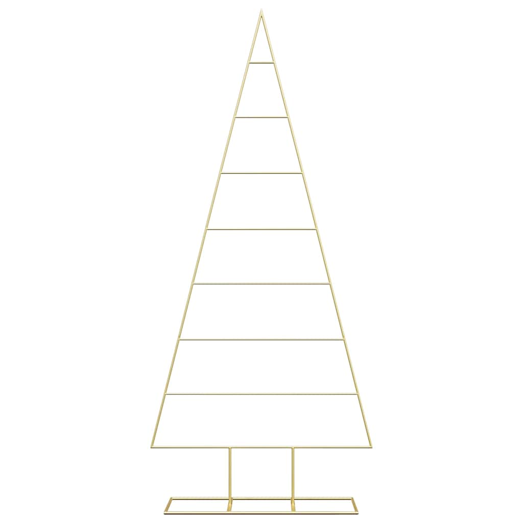 Albero di Natale in metallo con supporto Oro 180 cm