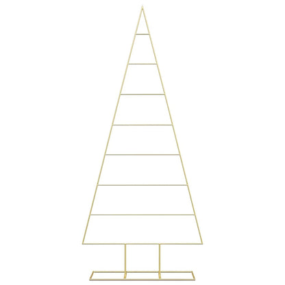 Albero di Natale in metallo con supporto Oro 180 cm