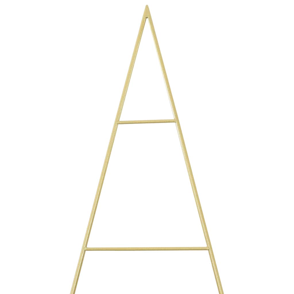 Albero di Natale in metallo con supporto Oro 210 cm