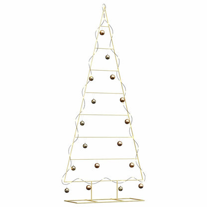 Albero di Natale in metallo con supporto Oro 210 cm
