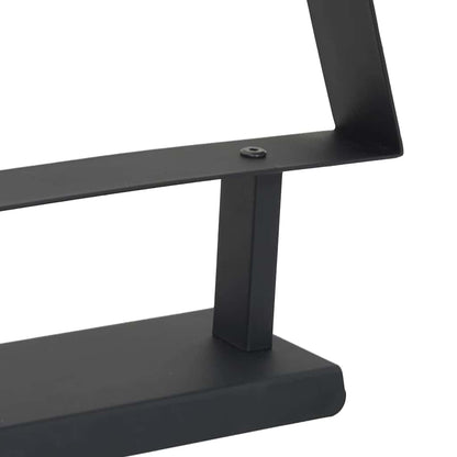 Albero di Natale in metallo con supporto Nero 60 cm Acciaio