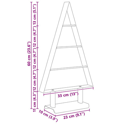 Albero di Natale in metallo con supporto Nero 60 cm Acciaio
