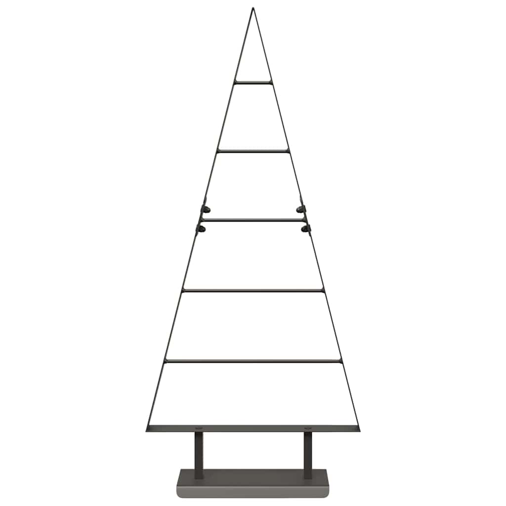 Albero di Natale in metallo con supporto Nero 90 cm Acciaio