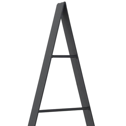 Albero di Natale in metallo con supporto Nero 125 cm Acciaio