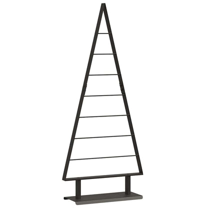 Albero di Natale in metallo con supporto Nero 125 cm Acciaio