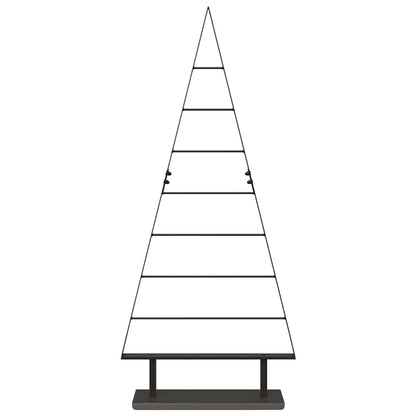 Albero di Natale in metallo con supporto Nero 125 cm Acciaio
