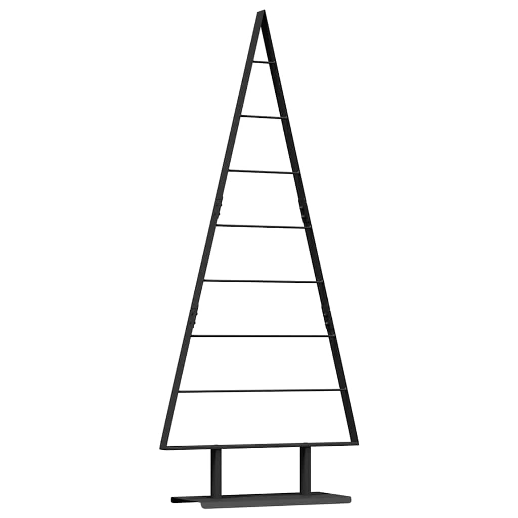 Albero di Natale in metallo con supporto Nero 150 cm Acciaio