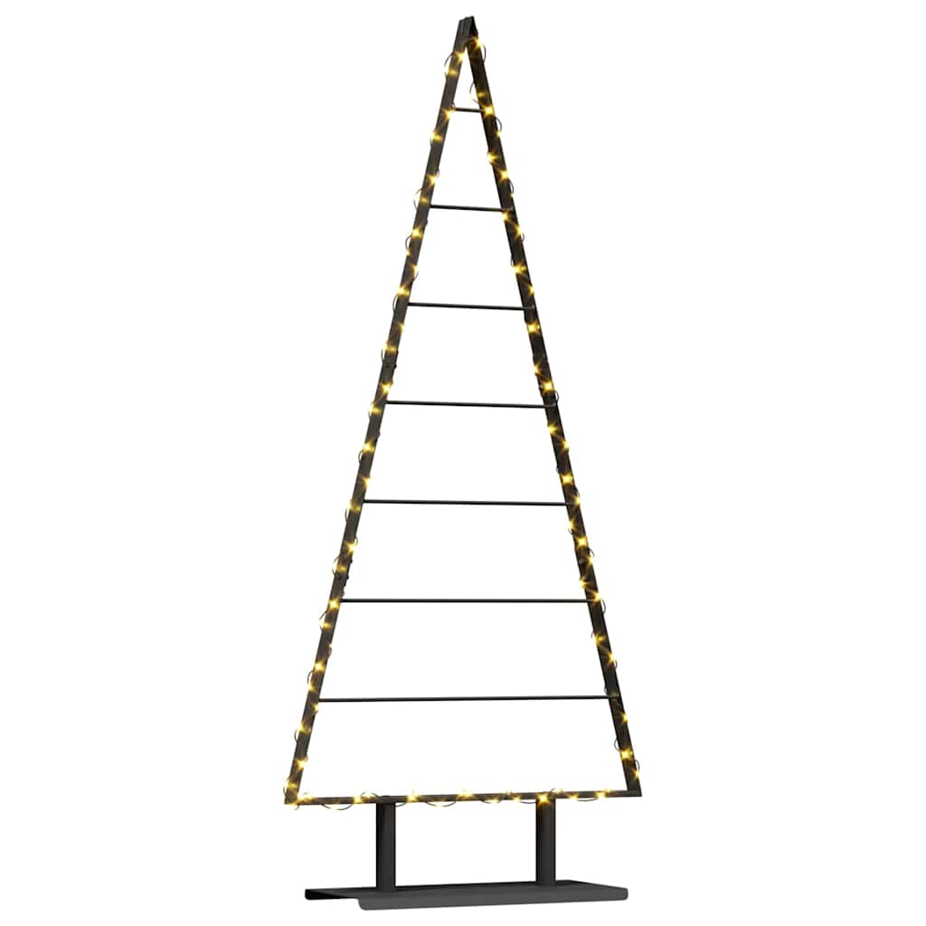 Albero di Natale in metallo con supporto Nero 150 cm Acciaio