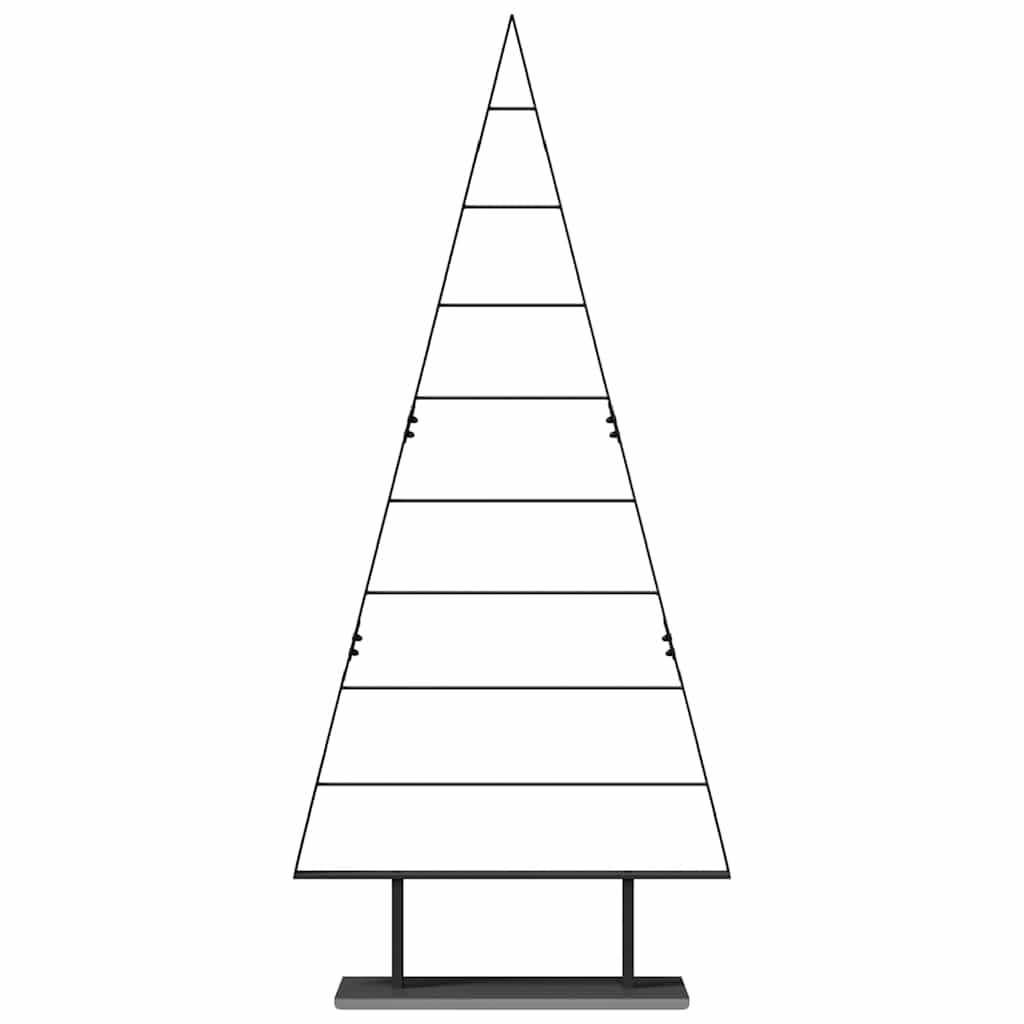 Albero di Natale in metallo con supporto Nero 180 cm Acciaio