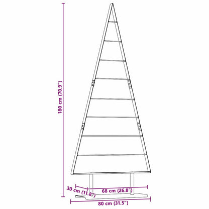 Albero di Natale in metallo con supporto Nero 180 cm Acciaio