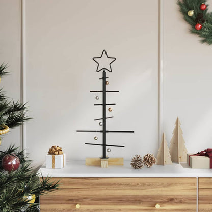 Albero di Natale in metallo Nero 59,5 cm