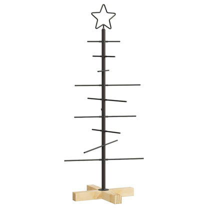 Albero di Natale in metallo Nero 89 cm