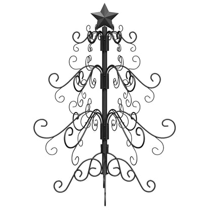 Albero di Natale in metallo con supporto Nero 60 cm