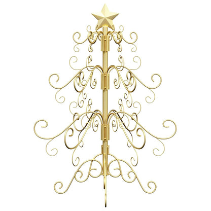 Albero di Natale in metallo con supporto Oro 60 cm