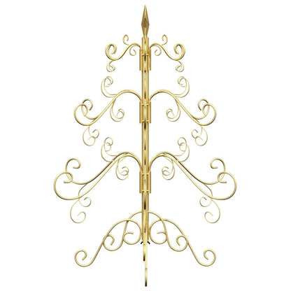 Albero di Natale in metallo con supporto Oro 60 cm