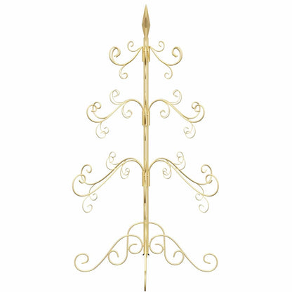 Albero di Natale in metallo con supporto Oro 90 cm