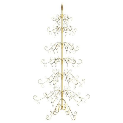 Albero di Natale in metallo con supporto Oro 180 cm