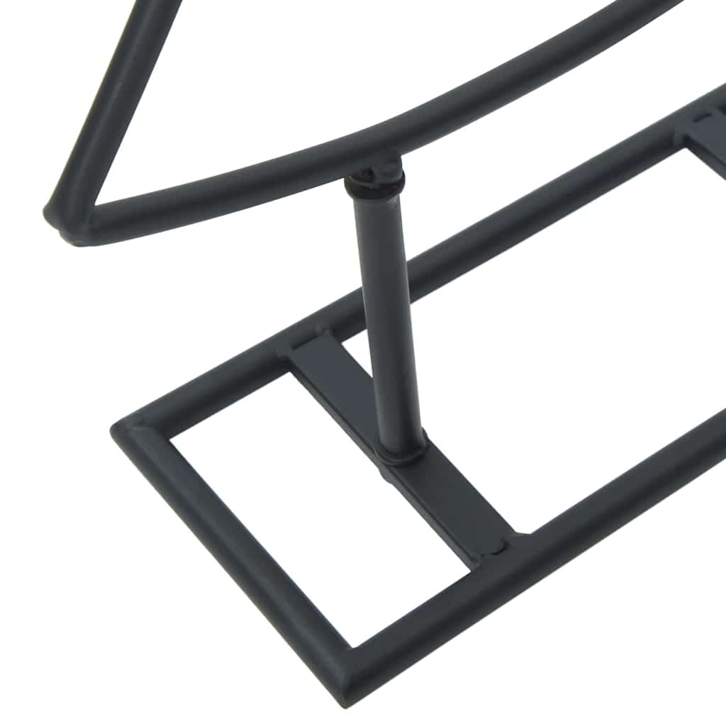 Albero di Natale in metallo con supporto Nero 90 cm Acciaio