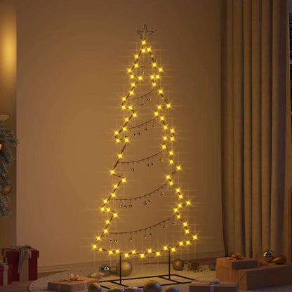 Albero di Natale in metallo con supporto Nero 180 cm Acciaio