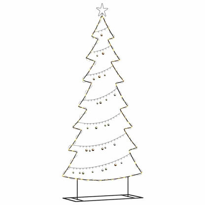 Albero di Natale in metallo con supporto Nero 210 cm Acciaio