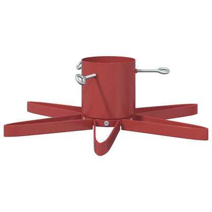 Supporto per Albero di Natale Rosso 49 x 49 x 15,5 cm Acciaio