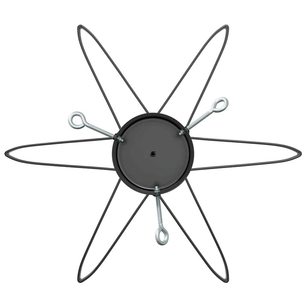 Supporto per Albero di Natale Nero 49 x 49 x 15,5 cm Acciaio