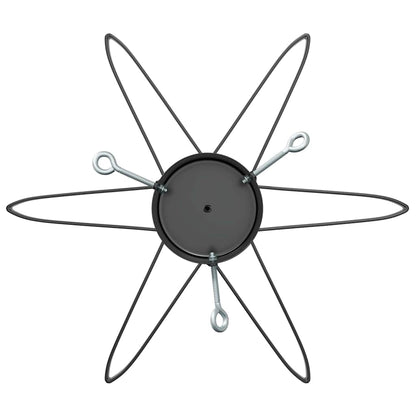 Supporto per Albero di Natale Nero 49 x 49 x 15,5 cm Acciaio