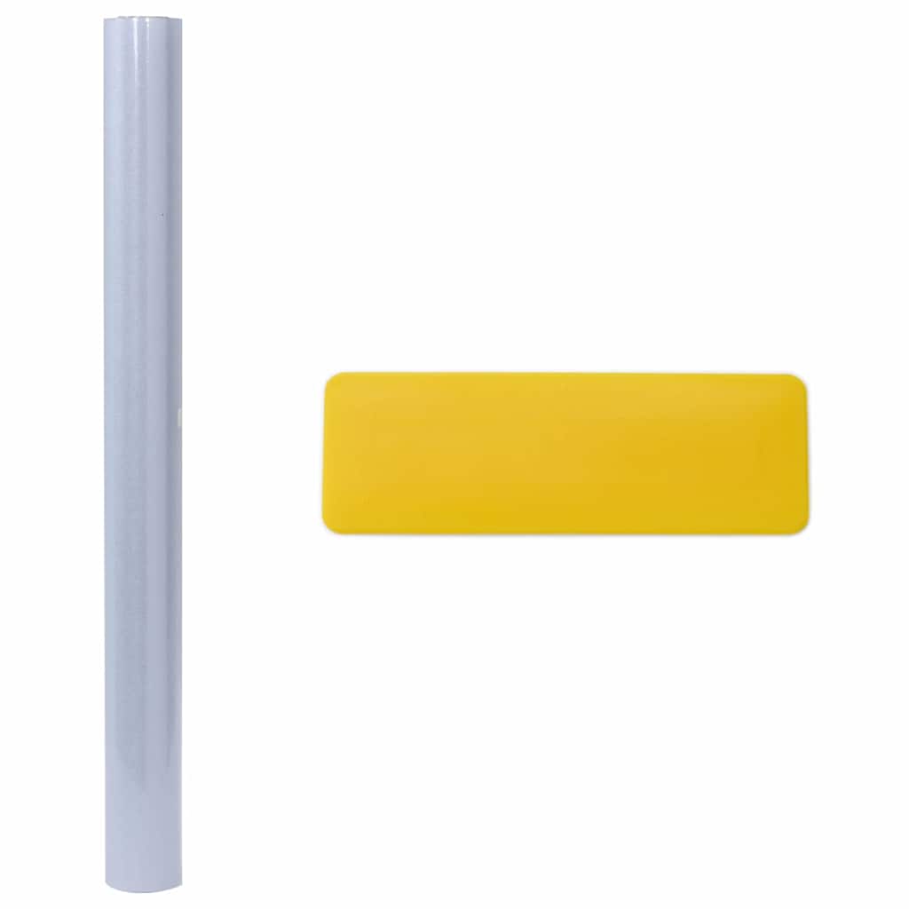 Pellicola statica per finestre Grigio Frosted 45 x 1000 cm PVC | homemem39