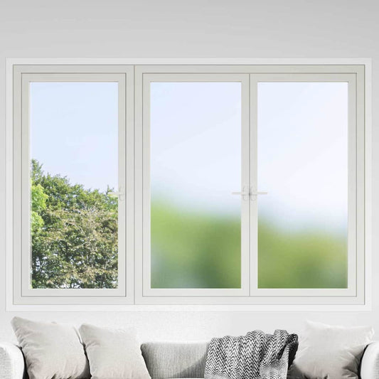 Pellicola statica per finestre Grigio Frosted 60 x 1000 cm PVC