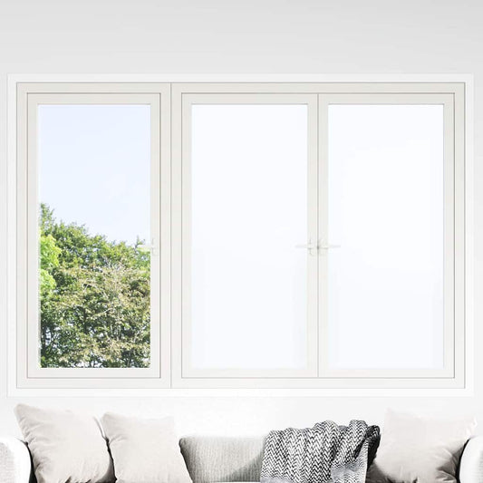 Pellicola statica per finestre Bianco Frosted 45 x 2000 cm PVC | homemem39