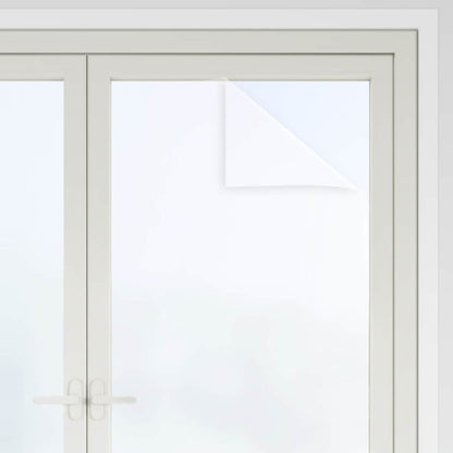 Pellicola statica per finestre Bianco Frosted 90 x 1000 cm PVC | homemem39