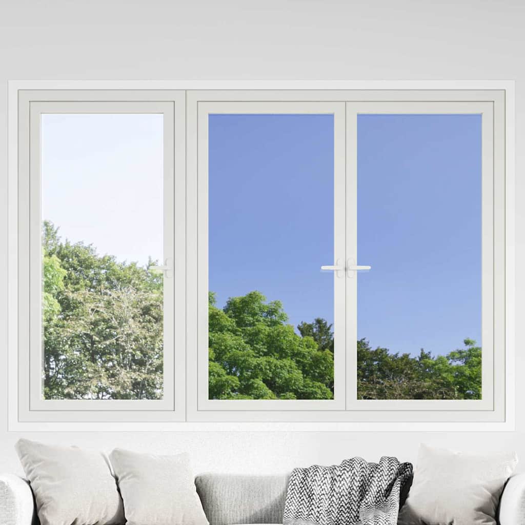 Pellicola per Finestra Solare Riflettente Statica Argento PVC | homemem39
