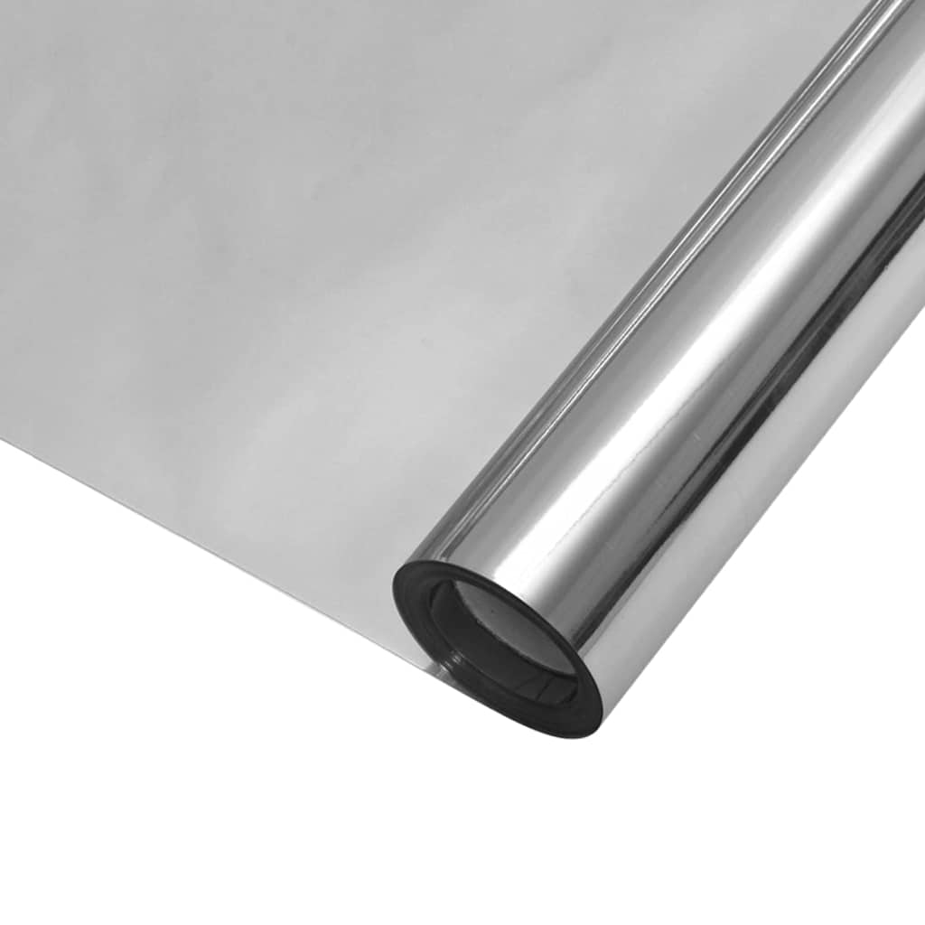 Pellicola per Finestra Solare Riflettente Statica Argento PVC | homemem39