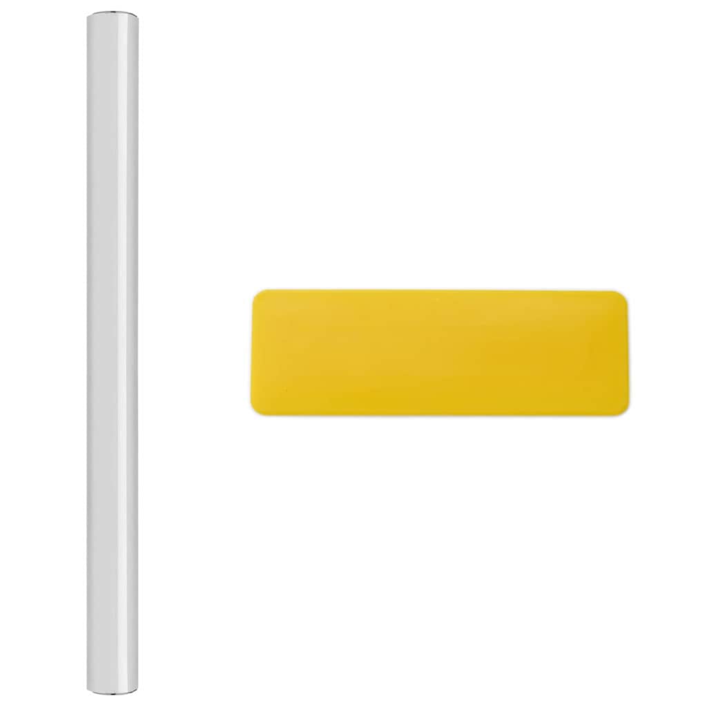 Pellicola a specchio autoadesiva 45 x 100 cm 2 pz Argento PET | homemem39