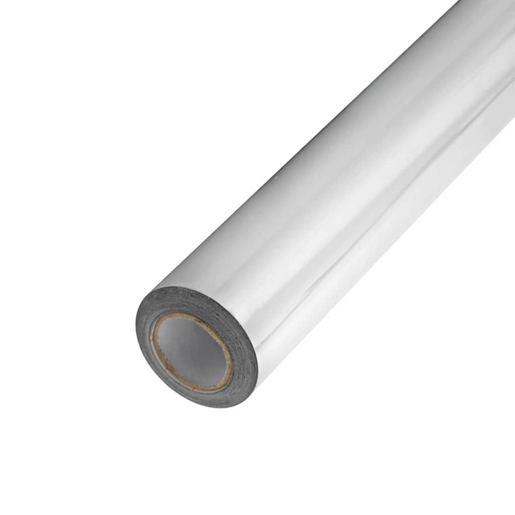 Film Specchiante Autoadesivo 60 x 200 cm 2 pz Argento PET | homemem39
