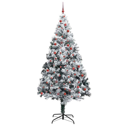 Albero di Natale con 300 LED con supporto Bianco 300 cm PVC